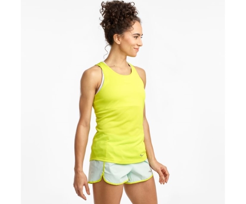 Tenis Saucony Stopwatch Singlet Mujer Tops Ropa Evening Primrose México MX-591-OA